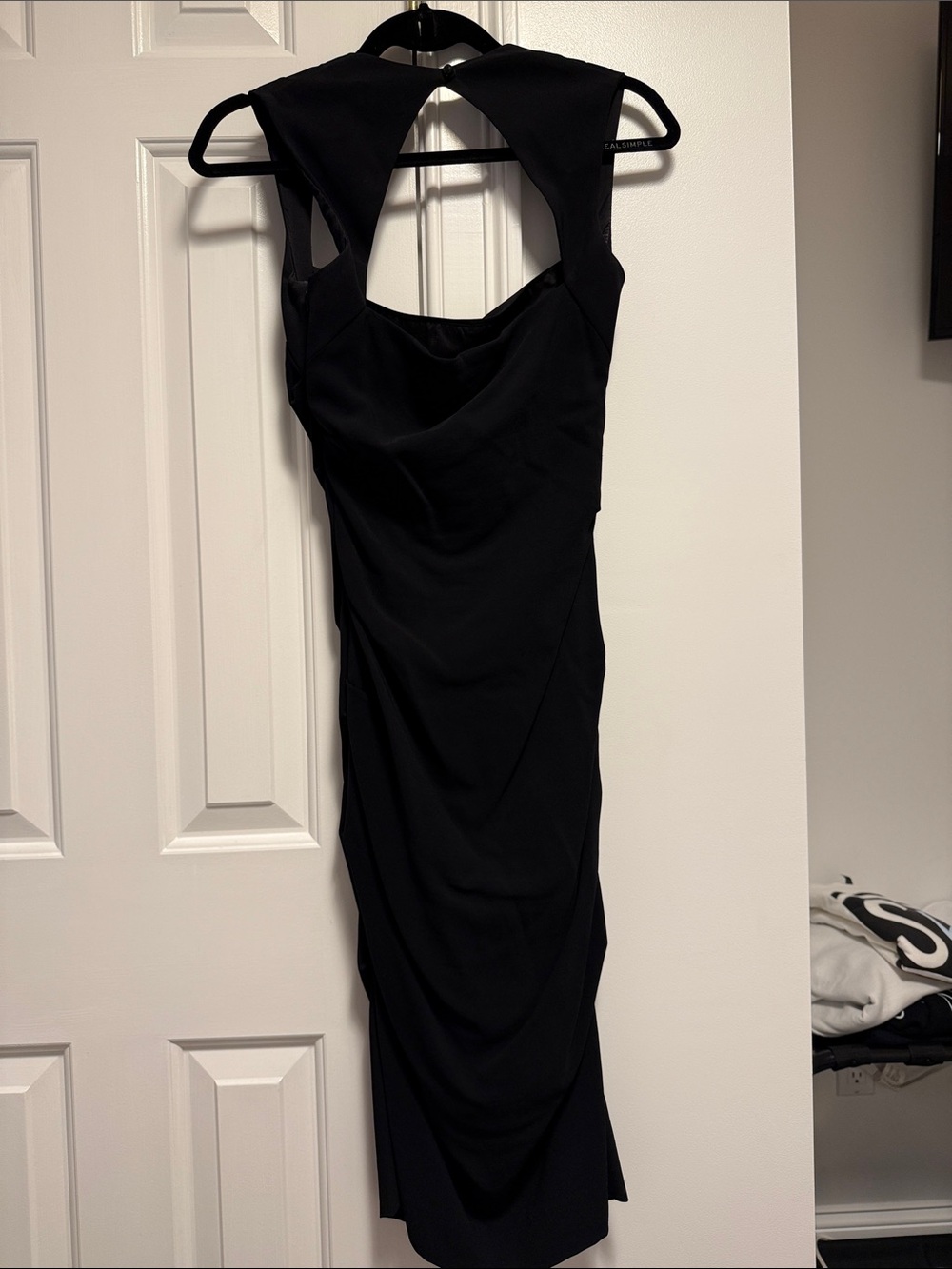Nicole Miller Square Neck Open Back Dress Size 6 - Picture 4 of 5